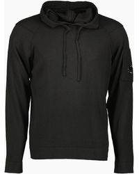 C.P. Company - Sea Island Knitted Lens Hoodie - Lyst