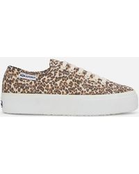 Superga - 2740 Leopard Print Trainers - Lyst