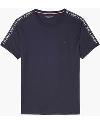 Tommy Hilfiger - Logo Tape Crew Neck T-Shirt - Lyst