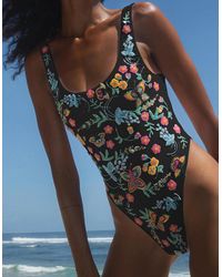 Oceanus - Alabama Floral Hand Embroidered One Piece Swimsuit Multi Colour - Lyst