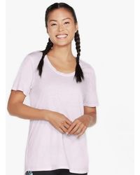 Skechers - W1Ts330/Prlv Diamond Wash Hatha Scoop Neck Orchid Hush - Lyst