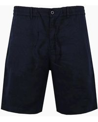 GANT - Reg Linen Shorts Evening - Lyst