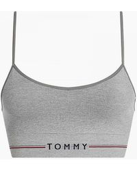 Tommy Hilfiger - Seamless Logo Unlined Bralette, Medium Heather - Lyst