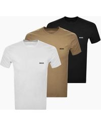 BOSS - Boss Crew Neck Classic T-Shirt 3 Pack - Lyst