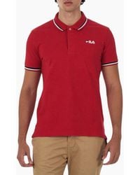 Fila - Polo Shirt Short Sleeve Casual Summer Tee Cotton Jersey Sports Golf - Lyst