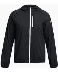 Under Armour - Launch Solid Patterned Hooded Running Jacket - Lyst