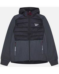 Reebok - Rb1562 Mixed Media Jacket - Lyst