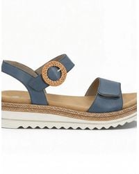 Remonte - D0Q52 Cross Strap Sandals Denim - Lyst
