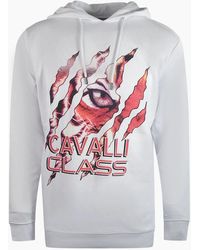 Roberto Cavalli - Cavalli Class Peeking Tiger Design Hoodie - Lyst