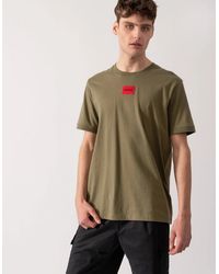 BOSS - Hugo Diragolino212 Label Logo T-Shirt - Lyst