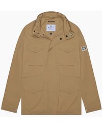 Aquascutum - Active Stretch M-65 Khaki Jacket - Lyst