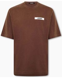 Jacquemus - Gros Grain Patch Logo T-Shirt - Lyst