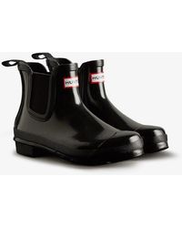 HUNTER - Original Chelsea Gloss Boots - Lyst
