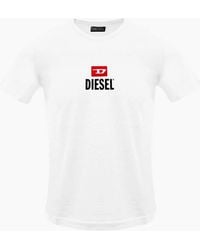 DIESEL - Small New D Logo Bright T-Shirt - Lyst