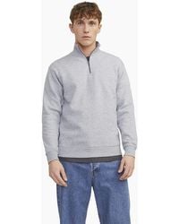 Jack & Jones - Bradley Sweat Half Zip Sweatshirt - Lyst