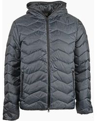 Emporio Armani - Ea7 Dark Full Zip Closure Jacket - Lyst