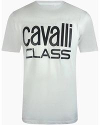 Roberto Cavalli - Cavalli Class Bold Brand T-Shirt - Lyst