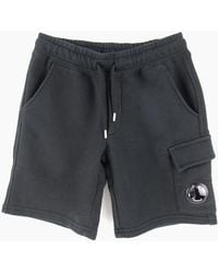 C.P. Company - C.P. Company Undersixteen Lens Logo Bermuda Shorts 999 - Lyst