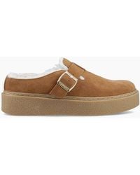Hush Puppies - Blanche Fur Mules Slippers Tan - Lyst