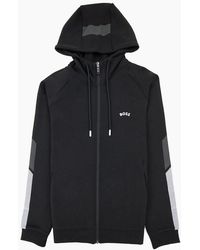BOSS - Saggy 2 Curved Logo Hoody - Lyst