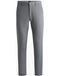 BOSS - Kaito3 Solid Patterned Straight Chinos - Lyst