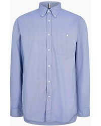 BOSS - Oxford Button Down Collar Long Sleeve Shirt - Lyst