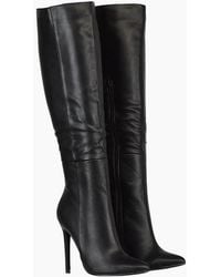 XY London - Ladies Nora Pointed Side Zip High Stiletto Heel Knee-High Boots - Lyst