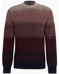 BOSS - Crew Neck Long Sleeve Regular Fit Sweater - Lyst