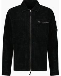 C.P. Company - Corduroy Lens Zipped Overshirt - Lyst