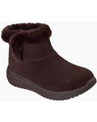 Skechers - On-The-Go Stellar Cozy Step Ankle Boots - Lyst