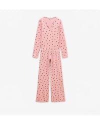 Joules - Pointelle Ladies Pyjama Set Floral - Lyst