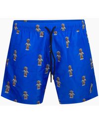 Philipp Plein - Teddy Logo Medium Boardshort Swim Shorts - Lyst