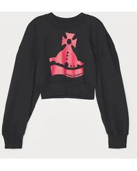 Vivienne Westwood - Sunken Orb Crop Sander Sweatshirt - Lyst