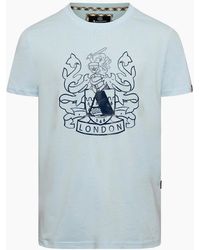 Aquascutum - Text Graphic Crew Neck Short Sleeve T-Shirt - Lyst