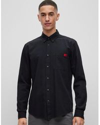 BOSS - Hugo Evito Slim Fit Long Sleeved Shirt - Lyst