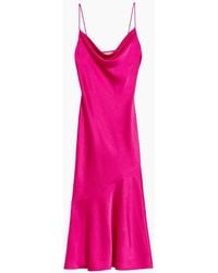 Ted Baker - Tunca Satin Cowl Neck Evening Midi Dress - Lyst