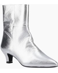 Hush Puppies - Nahla Heel Leather Heeled Ankle Boots - Lyst