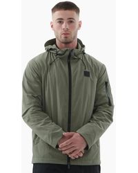 PEACEFUL HOOLIGAN - Fury Fleece Lined Khaki Jacket - Lyst