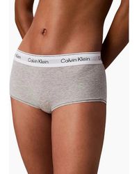 Calvin Klein - Icon Cotton Modal Boy Short, Heather - Lyst