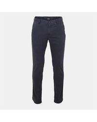 BOSS - Rice3 Solid Patterned Straight Chinos - Lyst