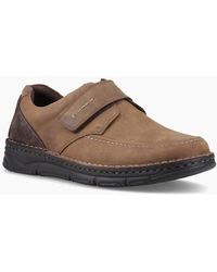 Hush Puppies - Forde Touch Fastening Leather Tan Loafers - Lyst