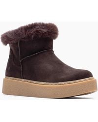 Hush Puppies - Becca Suede Tan Winter Ankle Boots - Lyst