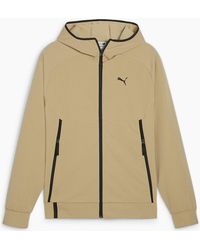 PUMA - Tech Hooded Track Jacket With Ribbed Cuff - Lyst