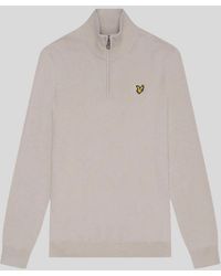 Lyle & Scott - Cotton Merino 1/4 Zip Jumper - Lyst