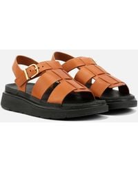 Fitflop - Gen-Ff Fisherman Leather Deep Tan Sandals - Lyst
