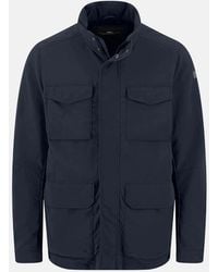 Fynch-Hatton - Stand Collar Field Jacket Dark - Lyst