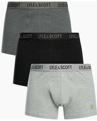 Lyle & Scott - 3-Pack Barclay Boxer Briefs, Combination - Lyst