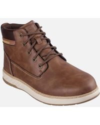 Skechers - Garlan Deno Polyurethane Ankle Boots - Lyst