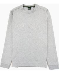 BOSS - Salbo Iconic Curved Logo Sweatshirt 059 - Lyst
