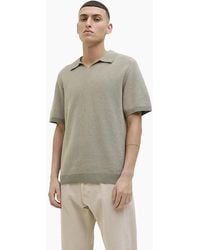 Jack & Jones - Ceaston Knit Split Short Sleeve Polo Shirt - Lyst
